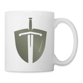 Stand Firm Christian Sword and Shield Ephesians6 - Mug - white - Right