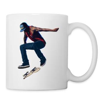 Neon Skate Jump in Urban Burst - Mug - white - Right