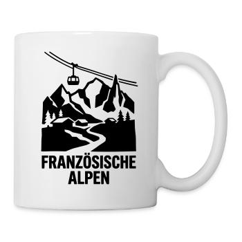 Französische Alpen - Tasse - Weiß - Rechts