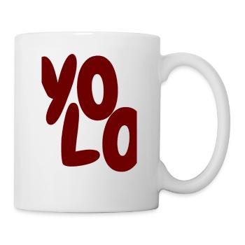 YoLo Saying - College Streetwear Y2k Design - Mug - white - Right