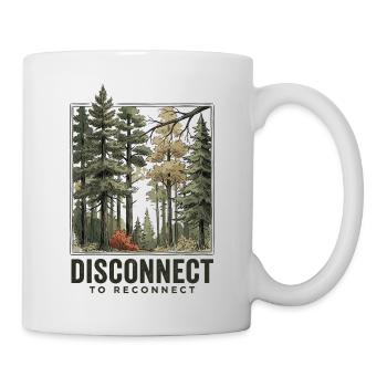 Randonnée - Aventure en plein air - Déconnexion au réseau de reconnet - Mug blanc - blanc - Droite