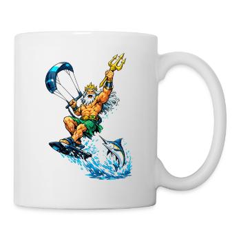 Neptune autrefois sportif - Mug blanc - blanc - Droite