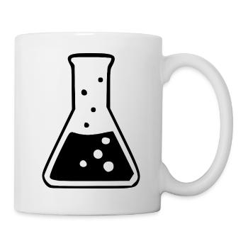 Chemie_Symbol_schwarzweiss_Wissenschaft_science - Mug - white - Right