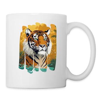 Tirage de Tigre de la Jungle - Mug blanc - blanc - Droite