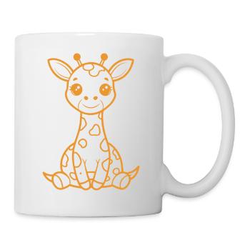 Bébés girafes - Mug blanc - blanc - Droite