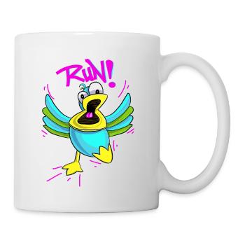 Canard Panique - Mug blanc - blanc - Droite