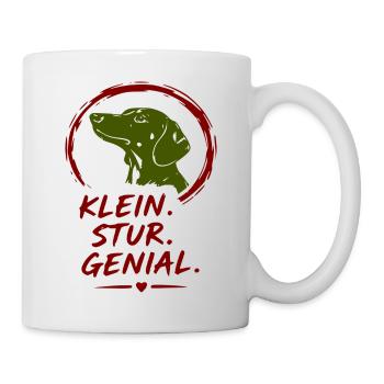 Kleiner Hund Stur Genial - Tasse - Weiß - Rechts