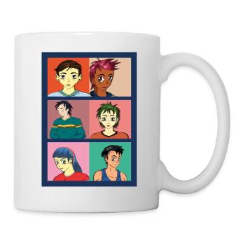 Portraits and facial expressions in anime style - Mug - white - Right