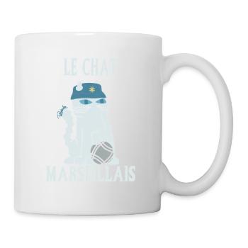 Le Chat Marseillais - Pétanque - Mug blanc - blanc - Droite