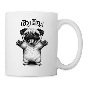 Big hug from the fat pug - Mug - white - Right