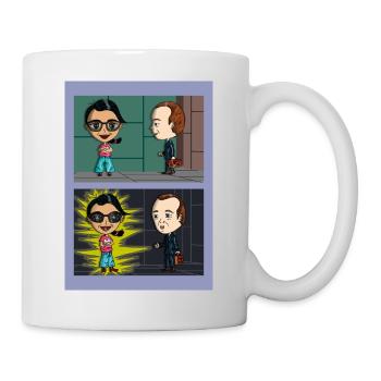 A short story in two illustrations - Mug - white - Right