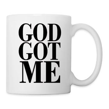 God Got Me Bold Typography Tee - Mug - white - Right