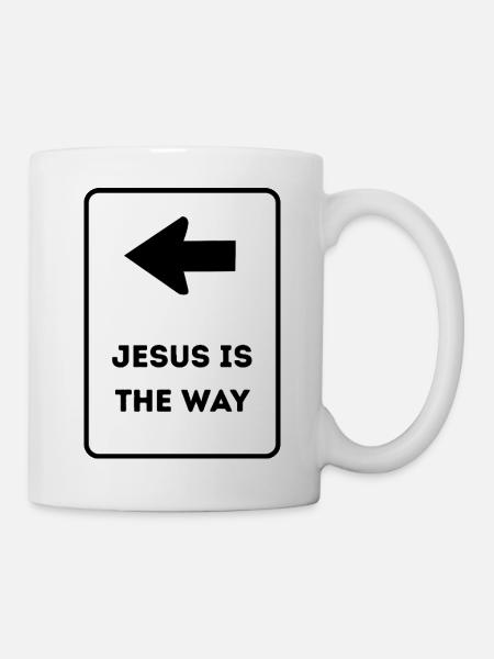 Jesus is the way - Christliches Design - Tasse - Weiß