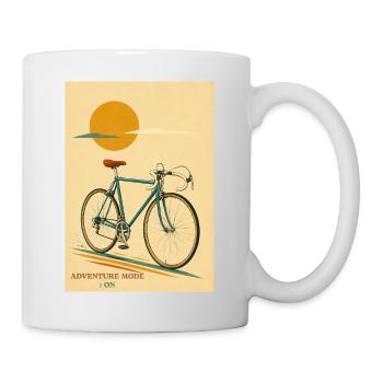 The Ride — Retro Cruiser/Abenteuermodus - Tasse - Weiß - Rechts