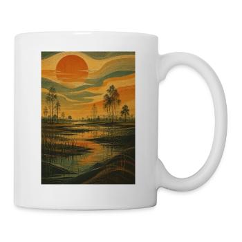 Wetland Dreams — Burning Sky - Mug - white - Right