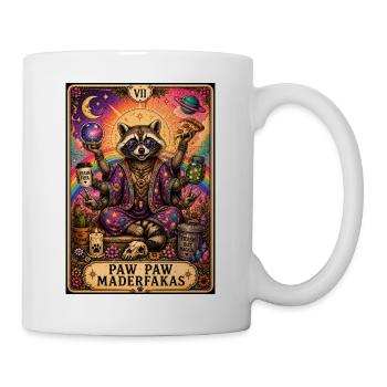 Paw Paw Maderfakas – Magischer Waschbär - Tasse - Weiß - Rechts