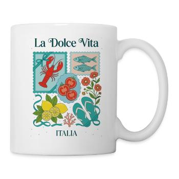 Dolce Vita Marine Carte Postale - Mug blanc - blanc - Droite