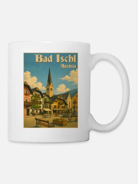 Bad Ischl Austria - Tasse - Weiß