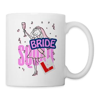 Brauttruppen-Konfetti-Illustration - Tasse - Weiß - Rechts