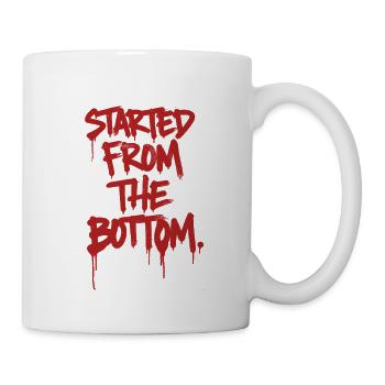 Commencés par les graffitis - Mug blanc - blanc - Droite