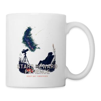 Sterne belohnen Geduld - Tasse - Weiß - Rechts