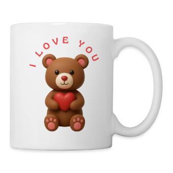 I LOVE YOU - Tasse - Weiß - Rechts