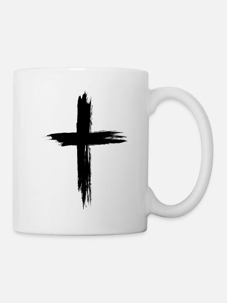 Christen Kreuz - Tasse - Weiß