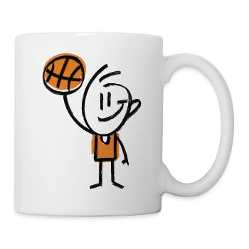 Basketball Basketballer - Tasse - Weiß - Rechts