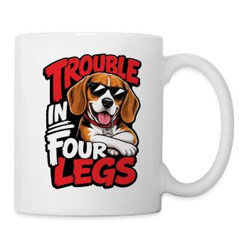 Beagle - Tasse - Weiß - Rechts