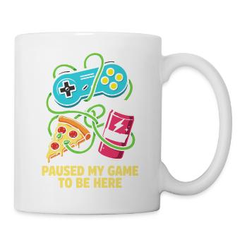 Ich habe mein Spiel für dich pausiert - Tasse - Weiß - Rechts