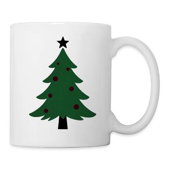 Sapin de Noël Minimal Green - Mug blanc - blanc - Droite