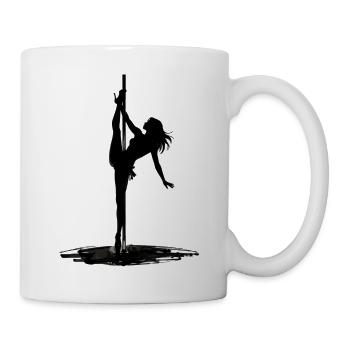 Pole Dance Silhouette – Aesthetic Art - Mug - white - Right