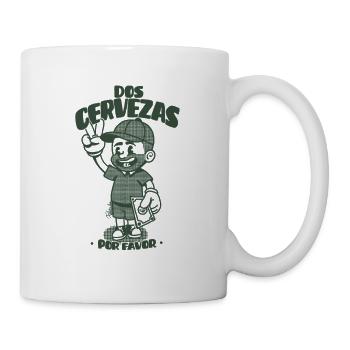 Dos Cervezas Por Favor Retro  - Mug blanc - blanc - Droite