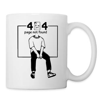 Geek-Humor – Fehler 404 - Tasse - Weiß - Rechts