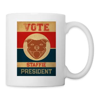 Staffie President - 013 - Mug - white - Right