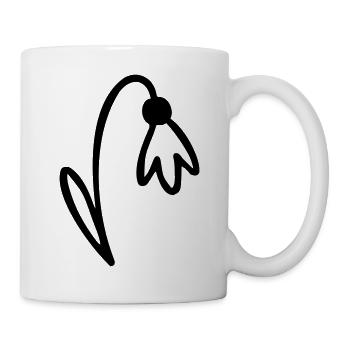 Fleur - Mug blanc - blanc - Droite