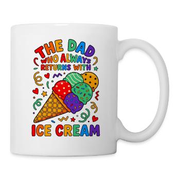 Papa, der immer Eis mitbringt - Mug - white - Right