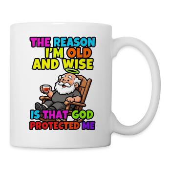 The reason I'm old and wise - Mug - white - Right