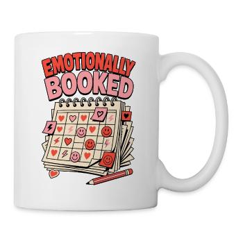 Chargé d’émotions – Chaos du calendrier - Mug blanc - blanc - Droite
