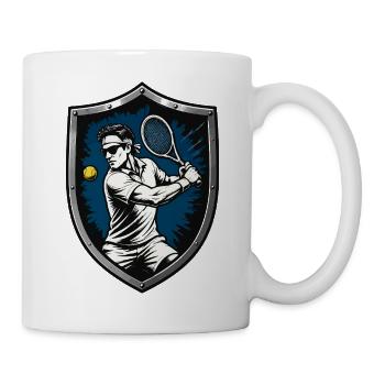 Blason de tennis - Mug blanc - blanc - Droite