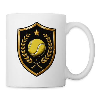 Tennis Shield Wreath - Mug - white - Right