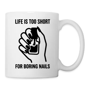 Fingernails Nail Nail Design - Mug - white - Right