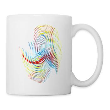 Rainbow Spiral Neon Pattern - Mug - white - Right