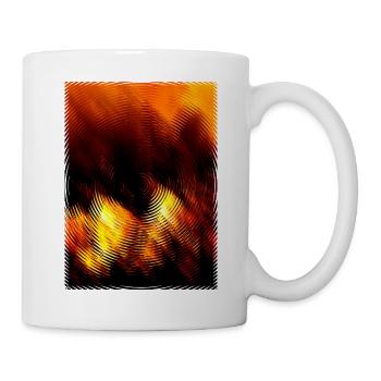 Fire Circle Wave Pattern - Mug - white - Right