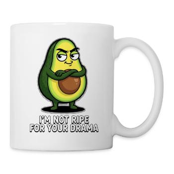 Avocado "i'm not ripe for your drama" - Mug - white - Right