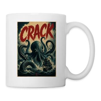 Vintage CRACK Kraken - Mug - white - Right