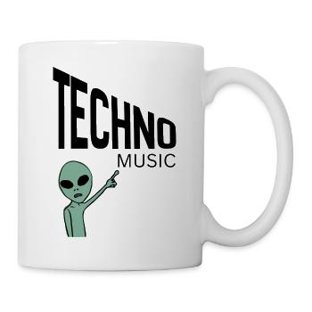 Pointeur Extraterrestre Vert - Mug blanc - blanc - Droite