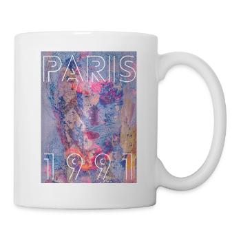 Paris 1991 Assemblée des couleurs néon - Mug blanc - blanc - Droite