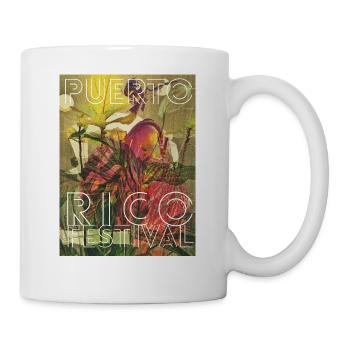 Festival Rétro Tropical Imprimé - Mug blanc - blanc - Droite