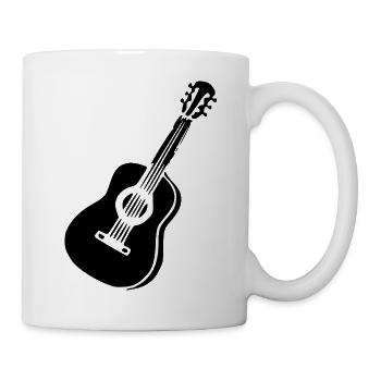 Musique de guitare Musique Musique Musique Groupe de musique - Mug blanc - blanc - Droite